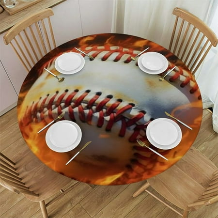 Water Fire Sports Round Fitted Tablecloth with Elastic Edge Waterproof Table Cover Wipeable Table Cloth
Water Fire Sports Round Fitted Tablecloth with Elastic Edge Waterproof Table Cover Wipeable Table Cloth