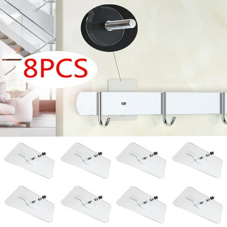 QWY Nail Free Wall Hook Screw Adhesive Non-Trace No Drilling for Bathroom Kitchen