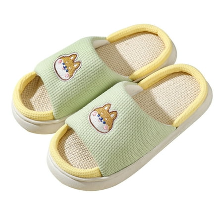 TUOBARR Shower Slippers Womens Mens Flax Slippers Soft Comfortable Breathable Anti-Slip Bedroom Home Slippers Green
TUOBARR Shower Slippers Womens Mens Flax Slippers Soft Comfortable Breathable Anti-Slip Bedroom Home Slippers Green