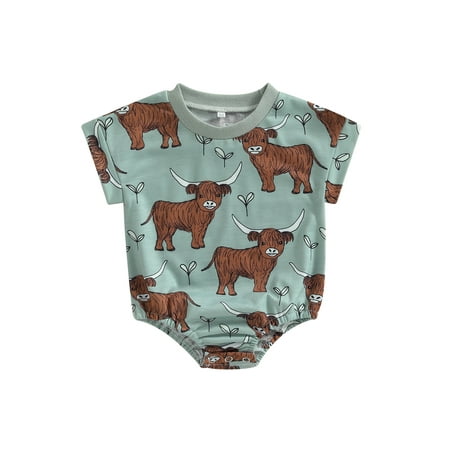 Western Baby Boy Cow Print Romper Sleeveless Short Sleeve Crew Neck Bodysuit Newborn Summer Clothes
Western Baby Boy Cow Print Romper Sleeveless Short Sleeve Crew Neck Bodysuit Newborn Summer Clothes