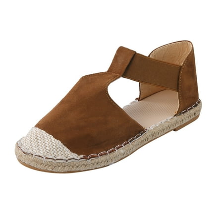 Puawkoer Shoes Casual Casual Work Bottom For Women Shoes Shoes Linen Ladies Flat Women s