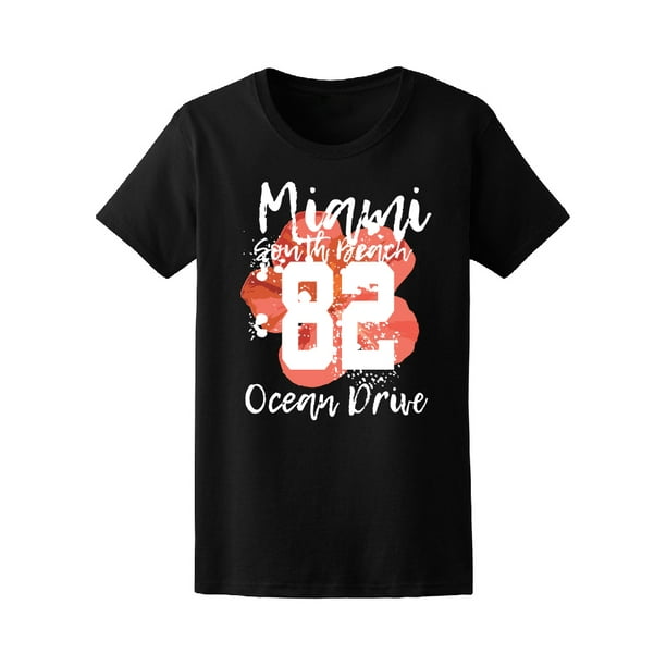 Florida Miami South Beach Design Tee Women's -Image by Shutterstock