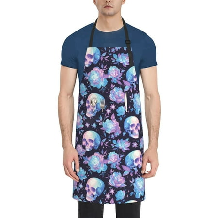 Vsdgher flower Skull in starry sky Waterproof Apron with 2 Pockets Kitchen Chef Aprons Bibs for Grooming Cooking Baking Painting Gardening
Vsdgher flower Skull in starry sky Waterproof Apron with 2 Pockets Kitchen Chef Aprons Bibs for Grooming Cooking Baking Painting Gardening