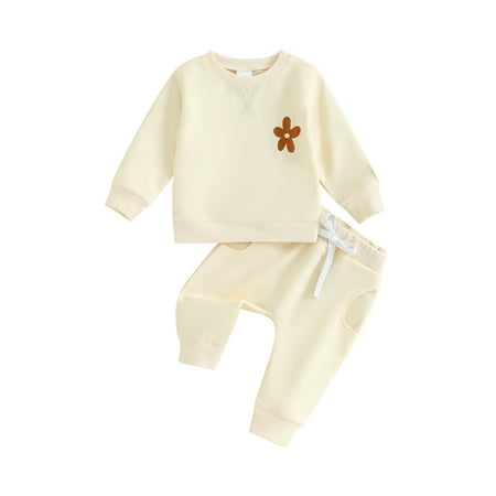 TFFR Toddler Girl Fall Outfits 3 6 9 12 18 24 Months 3 Years Baby Solid Long Sleeve Sweatshirt + Pants Set
TFFR Toddler Girl Fall Outfits 3 6 9 12 18 24 Months 3 Years Baby Solid Long Sleeve Sweatshirt + Pants Set