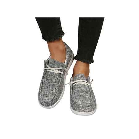 Daeful Women Canvas Shoe Lightweight Walking Shoes Breathable Casual Sneakers Street Comfortable Low Top Slip On Loafers Light Gray 7
Daeful Women Canvas Shoe Lightweight Walking Shoes Breathable Casual Sneakers Street Comfortable Low Top Slip On Loafers Light Gray 7