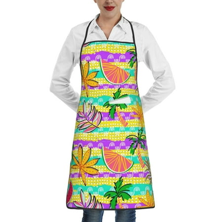Pofeuu Multicolored Tropical Print Aprons with Pockets Cute Aprons for Kitchen Cooking Server Barber Chef Apron
Pofeuu Multicolored Tropical Print Aprons with Pockets Cute Aprons for Kitchen Cooking Server Barber Chef Apron