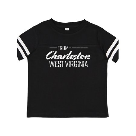 Inktastic From Charleston West Virginia in White Distressed Text Gift Toddler Boy or Toddler Girl T-Shirt 
Inktastic From Charleston West Virginia in White Distressed Text Gift Toddler Boy or Toddler Girl T-Shirt