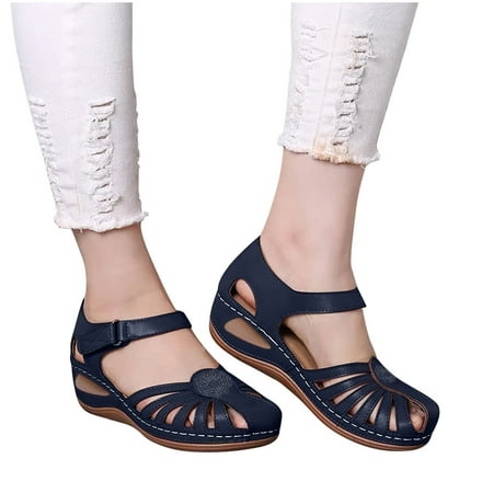 Women s Casual Wedge Hollow Out Sandals Comfy Fashion Solid Color Sandals Adjustable Casual Shoes for Summer Beach
Women s Casual Wedge Hollow Out Sandals Comfy Fashion Solid Color Sandals Adjustable Casual Shoes for Summer Beach