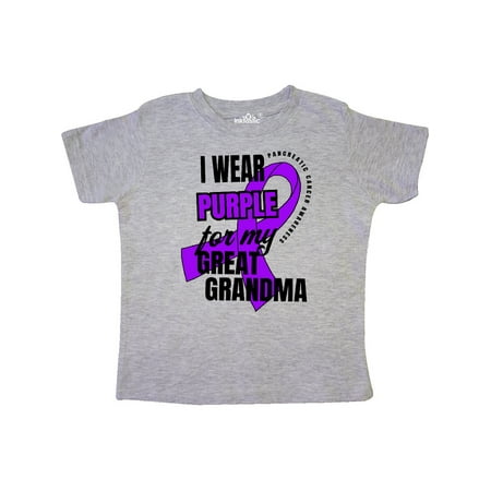 Inktastic I Wear Purple For My Great Grandma Pancreatic Cancer Awareness Gift Toddler Boy or Toddler Girl T-Shirt
Inktastic I Wear Purple For My Great Grandma Pancreatic Cancer Awareness Gift Toddler Boy or Toddler Girl T-Shirt