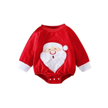 AMILIEe Baby Boys Girls Christmas Casual Romper Long Sleeve Crew Neck Santa Claus/Letters Tree Bodysuit
AMILIEe Baby Boys Girls Christmas Casual Romper Long Sleeve Crew Neck Santa Claus/Letters Tree Bodysuit