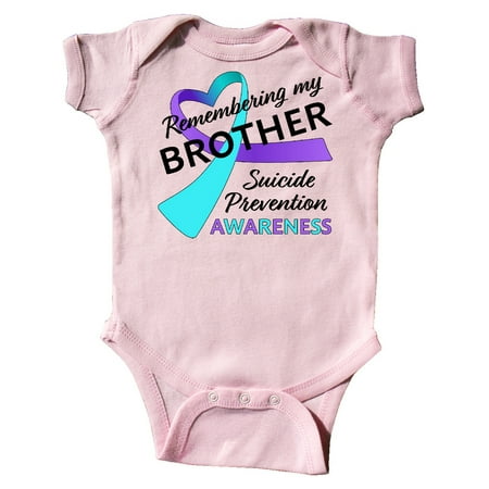 Inktastic Remembering my Brother- suicide prevention awareness Gift Baby Boy or Baby Girl Bodysuit
Inktastic Remembering my Brother- suicide prevention awareness Gift Baby Boy or Baby Girl Bodysuit
