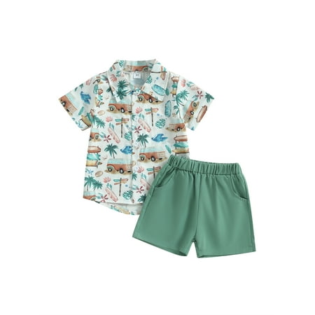 Qtinghua Toddler Baby Boy Summer Clothes Short Sleeve Coconut Print Button Down Shirt+Shorts Hawaiian Beach Outfits White 4-5 Years
Qtinghua Toddler Baby Boy Summer Clothes Short Sleeve Coconut Print Button Down Shirt+Shorts Hawaiian Beach Outfits White 4-5 Years