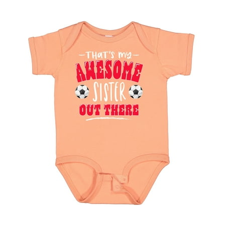 Inktastic That s My Awesome Sister out There with Soccer Balls Gift Baby Boy or Baby Girl Bodysuit
Inktastic That s My Awesome Sister out There with Soccer Balls Gift Baby Boy or Baby Girl Bodysuit
