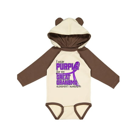 Inktastic I Wear Purple for my Great Grandma- Alzheimers Awareness Gift Baby Boy or Baby Girl Long Sleeve Bodysuit
Inktastic I Wear Purple for my Great Grandma- Alzheimers Awareness Gift Baby Boy or Baby Girl Long Sleeve Bodysuit