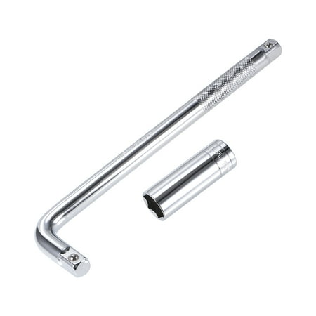 Socket Accessory Set 21mm 6-Point Deep Socket 10 L-Shape Extension Handle with 1/2 Drive
Socket Accessory Set 21mm 6-Point Deep Socket 10 L-Shape Extension Handle with 1/2 Drive