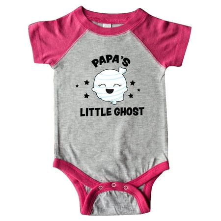 Inktastic Cute Papa s Little Ghost with Stars Gift Baby Girl Bodysuit