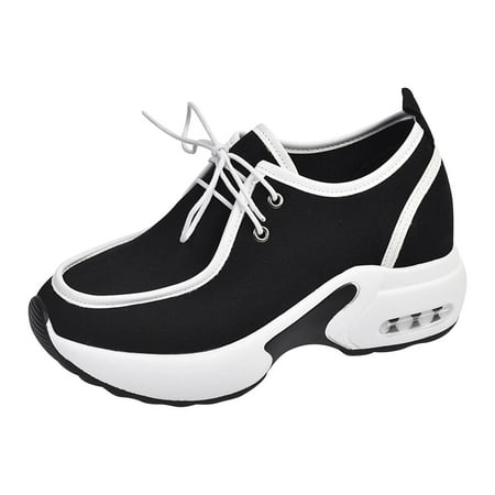 Walking Sneakers For Women Womens Sneakers Fashionable Outdoor Thick Sole Colorblock Lace-Up Deep Mouth Breathable Sneakers Black
Walking Sneakers For Women Womens Sneakers Fashionable Outdoor Thick Sole Colorblock Lace-Up Deep Mouth Breathable Sneakers Black