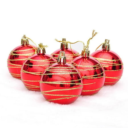 Pack of 6 2.36 Christmas Balls Xmas Tree Ornaments Balls Exquisite Stripe Design Colorful Ball Decoration Pendant for Holiday Party Decor
Pack of 6 2.36 Christmas Balls Xmas Tree Ornaments Balls Exquisite Stripe Design Colorful Ball Decoration Pendant for Holiday Party Decor