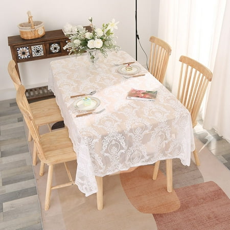 Wrcnote Tablecloth Home Decor Table Cover Covers Semi Sheer Tablecloths Washable Polyester Dust-proof Decorative Waterproof White Floral 55 x 71
Wrcnote Tablecloth Home Decor Table Cover Covers Semi Sheer Tablecloths Washable Polyester Dust-proof Decorative Waterproof White Floral 55 x 71