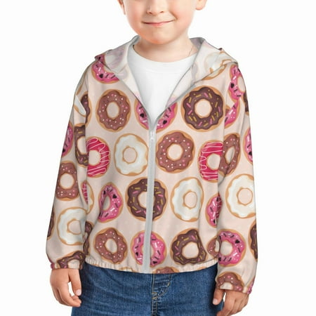 Sun Hoodie for Kids Pink White Brown Doughnuts Long Sleeve Swim Fishing Shirts Sun Protection Zip Up Jacket Clothing Athletic Hoodie
Sun Hoodie for Kids Pink White Brown Doughnuts Long Sleeve Swim Fishing Shirts Sun Protection Zip Up Jacket Clothing Athletic Hoodie