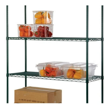 18 in. x 54 in. Epoxy Coated Wire Shelf - Green