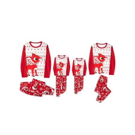 Calsunbaby Christmas Family Matching Pajamas Set Cartoon Reindeer Long Sleeve Nightshirt with Pajama Pants Holiday Jammies Sleepwear
Calsunbaby Christmas Family Matching Pajamas Set Cartoon Reindeer Long Sleeve Nightshirt with Pajama Pants Holiday Jammies Sleepwear