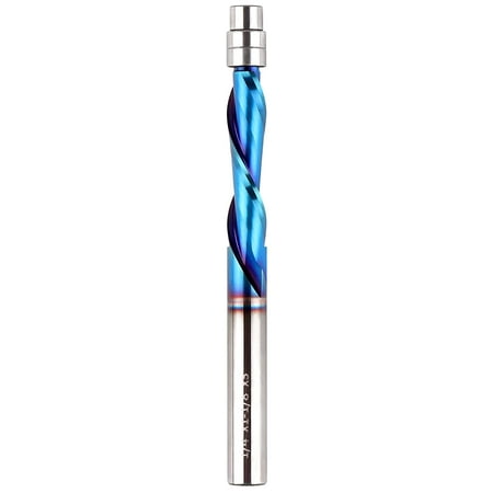 Downcut Wookwork Router Bit 1/4 Inch Shank Solid Carbide Flush Trim Router Bits Spiral with Nano Coated by (1/4 Shank Down-Cut)
Downcut Wookwork Router Bit 1/4 Inch Shank Solid Carbide Flush Trim Router Bits Spiral with Nano Coated by (1/4 Shank Down-Cut)