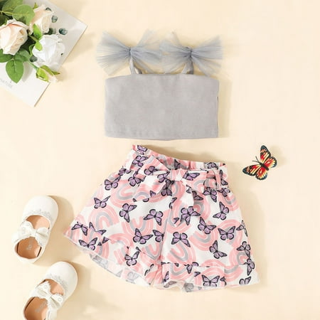 Simplmasygenix Baby Sets Clearance Summer Dress Toddler Kids Baby Girls Fashion Cute Sleeveless Mesh Suspender Top Butterfly Print Shorts Suit
Simplmasygenix Baby Sets Clearance Summer Dress Toddler Kids Baby Girls Fashion Cute Sleeveless Mesh Suspender Top Butterfly Print Shorts Suit