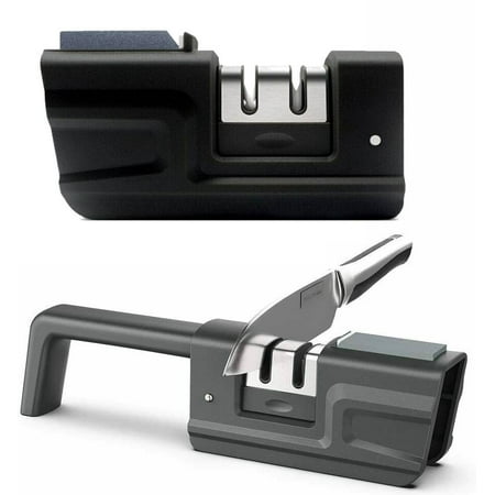 Knife and Scissor Sharpener New Kitchen Knife Sharpener 2-Stage Knife Sharpening System with a Sharpener Stone Non-slip Base Kitchen Knife Sharpener Easy to Use Gray
Knife and Scissor Sharpener New Kitchen Knife Sharpener 2-Stage Knife Sharpening System with a Sharpener Stone Non-slip Base Kitchen Knife Sharpener Easy to Use Gray