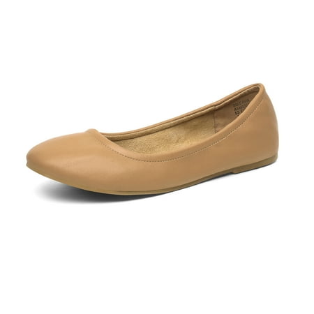 Dream Pairs Women s Sole-fina Solid Plain Walking Classic Ballet Flats Shoes