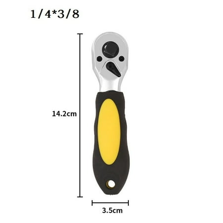 BAMILL 1PC 1/4 3/8 1/2inch Ratchet Socket Wrench Tools 72 Teeth Handle double-headed
BAMILL 1PC 1/4 3/8 1/2inch Ratchet Socket Wrench Tools 72 Teeth Handle double-headed