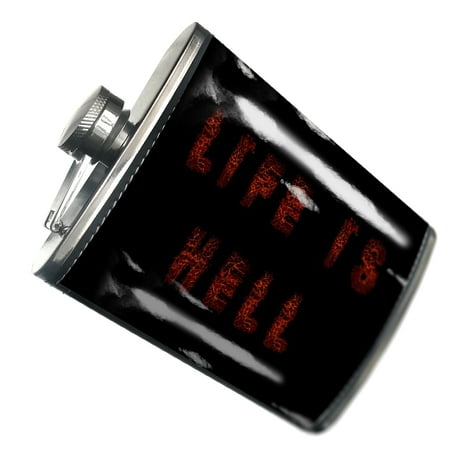 NEONBLOND Flask Life Is Hell Hell Rock Lava Fire