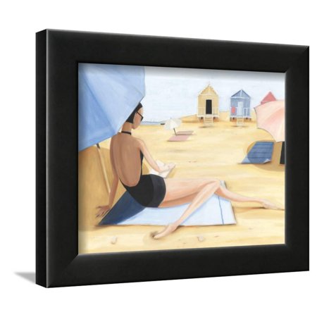 Yellow Beach Hut Framed Print Wall Art By Julia Hawkins