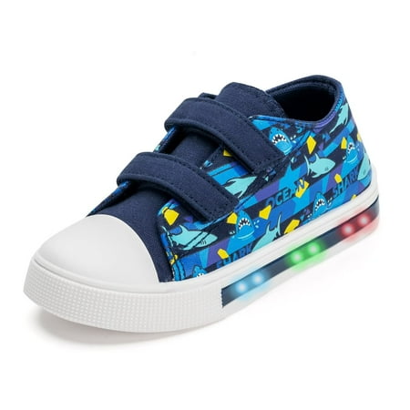 Boys Girls Light Up Sneakers Toddler Canvas Shoes Kids Easy Fasten Walking Shoes with Hook and Loops size 5
Boys Girls Light Up Sneakers Toddler Canvas Shoes Kids Easy Fasten Walking Shoes with Hook and Loops size 5