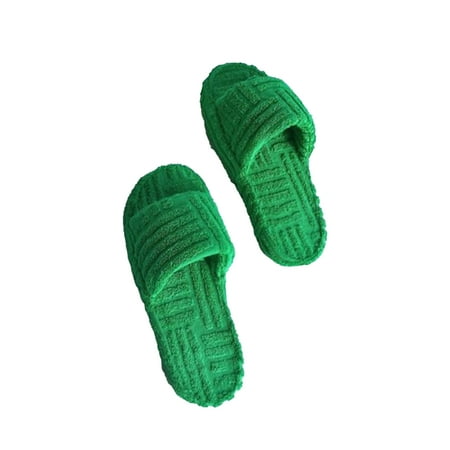 COOLL 1 Pair Women Plush Slippers Peep Toe Slip-on Thick Sole Warm Autumn Winter Slippers for Home
COOLL 1 Pair Women Plush Slippers Peep Toe Slip-on Thick Sole Warm Autumn Winter Slippers for Home