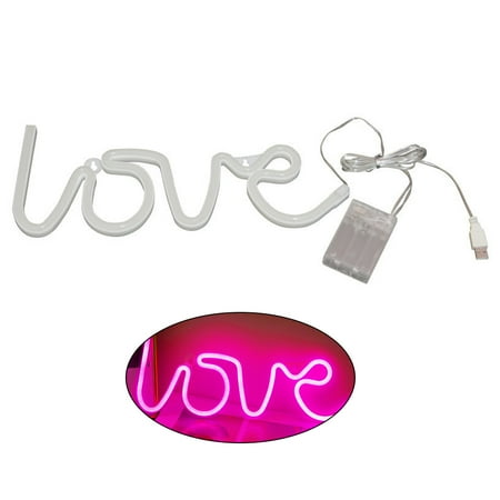 Love Neon Sign Night Light USB Battery Operated LED Neon Decorative Lights for Christmas Wedding Party Girls Kids Room
Love Neon Sign Night Light USB Battery Operated LED Neon Decorative Lights for Christmas Wedding Party Girls Kids Room