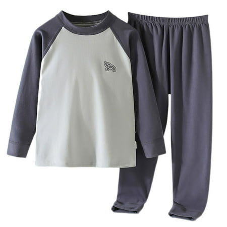 Otqutp Children Warm Jacket Boys Girls Blocking Shoulder Sleeve Long Sleeve Pajamas Pajama Pants Thermal Underwear Set 2024 Fall Winter Outfit(Grey 10-12 Years)
Otqutp Children Warm Jacket Boys Girls Blocking Shoulder Sleeve Long Sleeve Pajamas Pajama Pants Thermal Underwear Set 2024 Fall Winter Outfit(Grey 10-12 Years)