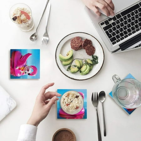 KXMDXA Flamingo Set of 4 Coaster for Drinks Absorbent Ceramic Stone Coasters Cup Mat with Cork Base for Home Kitchen Room Coffee Table Bar Decor
KXMDXA Flamingo Set of 4 Coaster for Drinks Absorbent Ceramic Stone Coasters Cup Mat with Cork Base for Home Kitchen Room Coffee Table Bar Decor