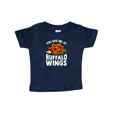 Inktastic Buffalo Wings Game Day Snack Gift Baby Boy or Baby Girl T-Shirt