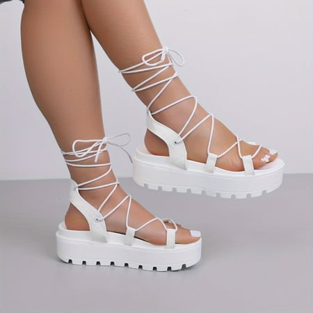 TUOBKE Chic Summer Platform Sandals Comfortable Lace-Up Open Toe – Versatile & Stylish with Solid Color Elegance
TUOBKE Chic Summer Platform Sandals Comfortable Lace-Up Open Toe – Versatile & Stylish with Solid Color Elegance