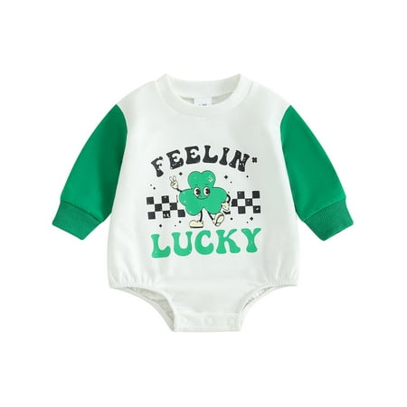 Mevireiy St. Patrick s Day Baby Bubble Romper Letter Print Long Sleeve Onesie Bodysuit Green 3-6 Months
Mevireiy St. Patrick s Day Baby Bubble Romper Letter Print Long Sleeve Onesie Bodysuit Green 3-6 Months