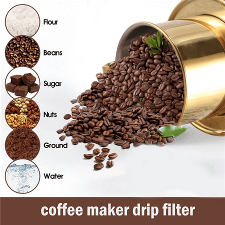 Stainless Steel Coffee Maker for Coffee Lovers Vietnamese Style Coffee Drip Filter Coffee Dripper for Family/Kitchen
Stainless Steel Coffee Maker for Coffee Lovers Vietnamese Style Coffee Drip Filter Coffee Dripper for Family/Kitchen
