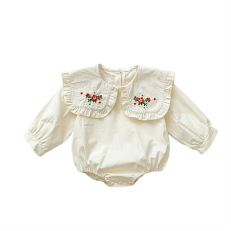 Shirt Baby Girls Print Flower Autumn Long Sleeve Cute Collar Romper Bodysuit Clothes
Shirt Baby Girls Print Flower Autumn Long Sleeve Cute Collar Romper Bodysuit Clothes
