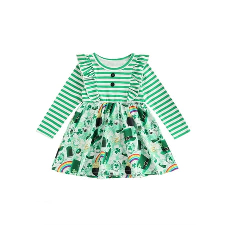 Canrulo Toddler Baby Girls St Patrick s Day Dress Mesh Long Sleeve Ruffle Clover Printed Tutu A-Line Dress Party Princess Clothing Green 2-3 Years
Canrulo Toddler Baby Girls St Patrick s Day Dress Mesh Long Sleeve Ruffle Clover Printed Tutu A-Line Dress Party Princess Clothing Green 2-3 Years