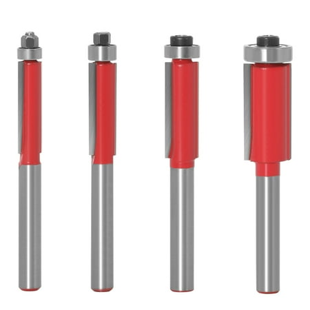 Younar Flush Trim Router Bit | Flush Trim Router Bit Set 1/4 or 6mm Shank | Durable Top Bearing Flush Trim Bits for DIY Woodworking Project 4 Pieces a Set
Younar Flush Trim Router Bit | Flush Trim Router Bit Set 1/4 or 6mm Shank | Durable Top Bearing Flush Trim Bits for DIY Woodworking Project 4 Pieces a Set