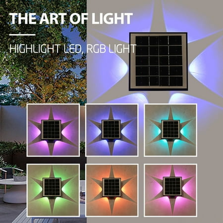 Kugisaki Solar Outdoor Wall Lamp Solar Night Lamp Enclosure Courtyard Rgb Lighting
Kugisaki Solar Outdoor Wall Lamp Solar Night Lamp Enclosure Courtyard Rgb Lighting