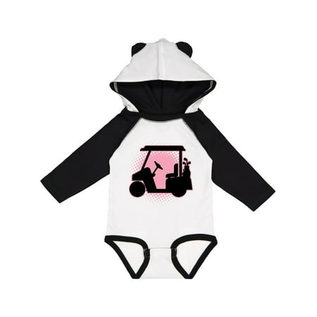 Inktastic Golfing Girls Golf Cart Gift Baby Girl Long Sleeve Bodysuit
