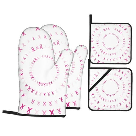 Oven Mitts and Pot Holders 4 Piece Breast Cancer Awareness A High Heat Slip Resistant Oven Mitt and Trivets Set Kitchen Oven Glove Pot Holders for Cooking Baking Grilling
Oven Mitts and Pot Holders 4 Piece Breast Cancer Awareness A High Heat Slip Resistant Oven Mitt and Trivets Set Kitchen Oven Glove Pot Holders for Cooking Baking Grilling