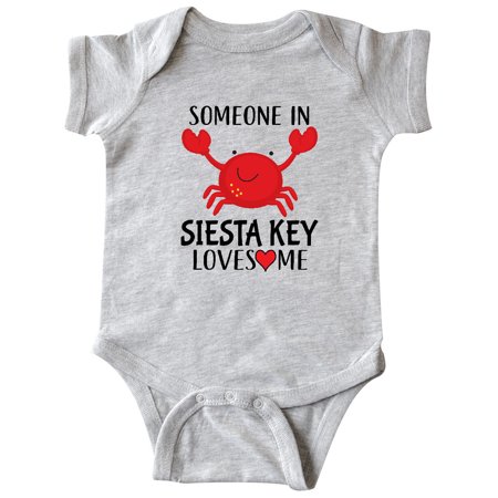Inktastic Someone in Siesta Key Florida Loves Me Gift Baby Boy or Baby Girl Bodysuit