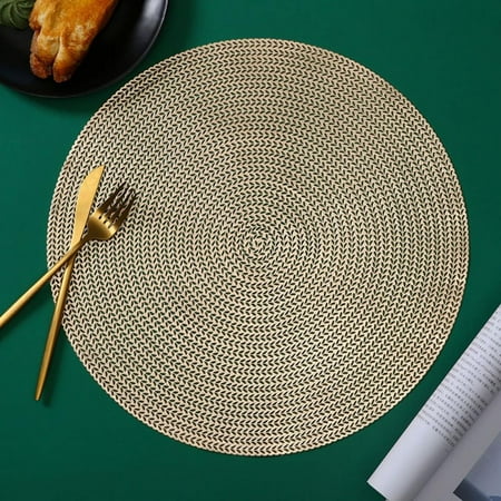 Feiona Indoor Dining Washable Vinyl Non-Slip Heat Insulation Kitchen Table Mats 4 Sets ( Gold)
Feiona Indoor Dining Washable Vinyl Non-Slip Heat Insulation Kitchen Table Mats 4 Sets ( Gold)